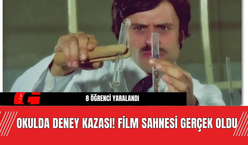 Okulda Deney Kazası! Film Sahnesi Gerçek Oldu