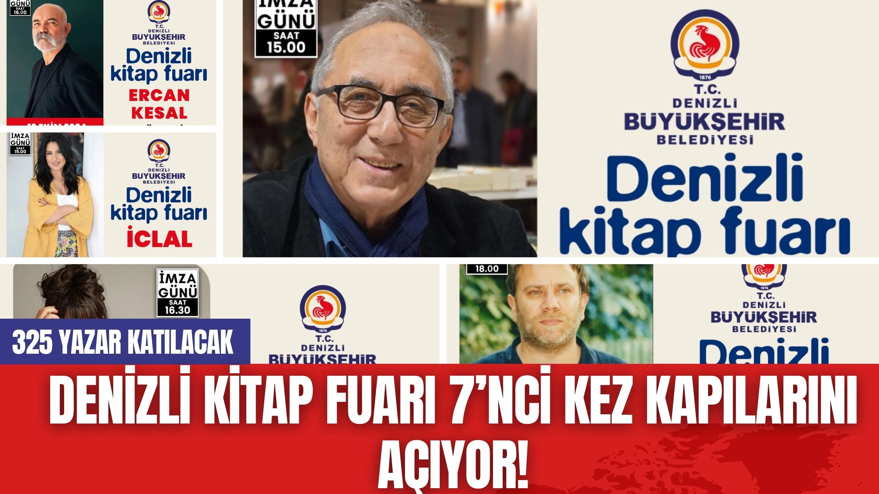 Denizli Kitap Fuarı 7’nci Kez Kapılarını Açıyor! 325 Yazar Katılacak