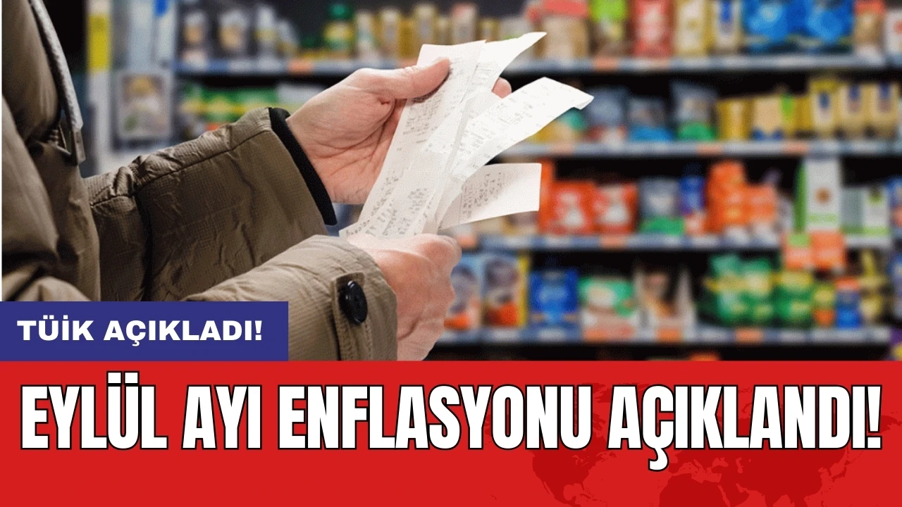 SON DAKİKA: TÜİK açıkladı! Eylül ayı enflasyonu açıklandı!