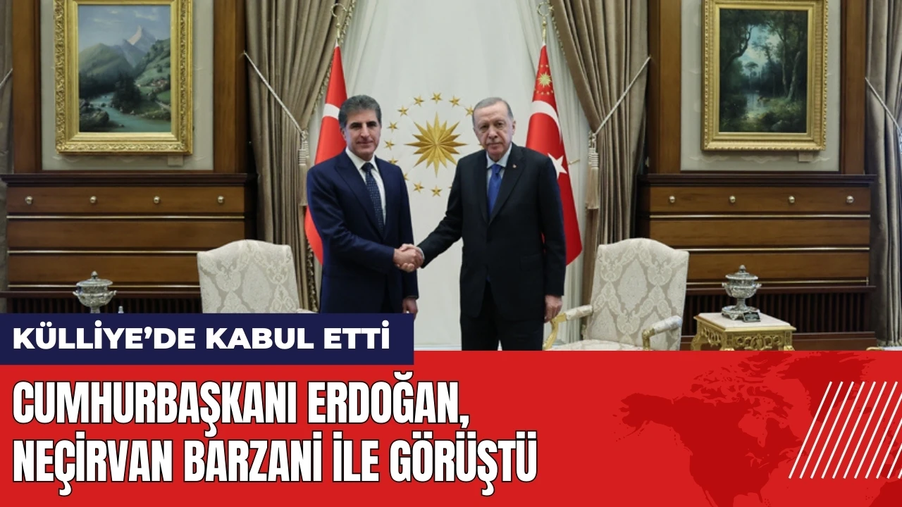 Cumhurbaşkanı Erdoğan Neçirvan Barzani ile görüştü