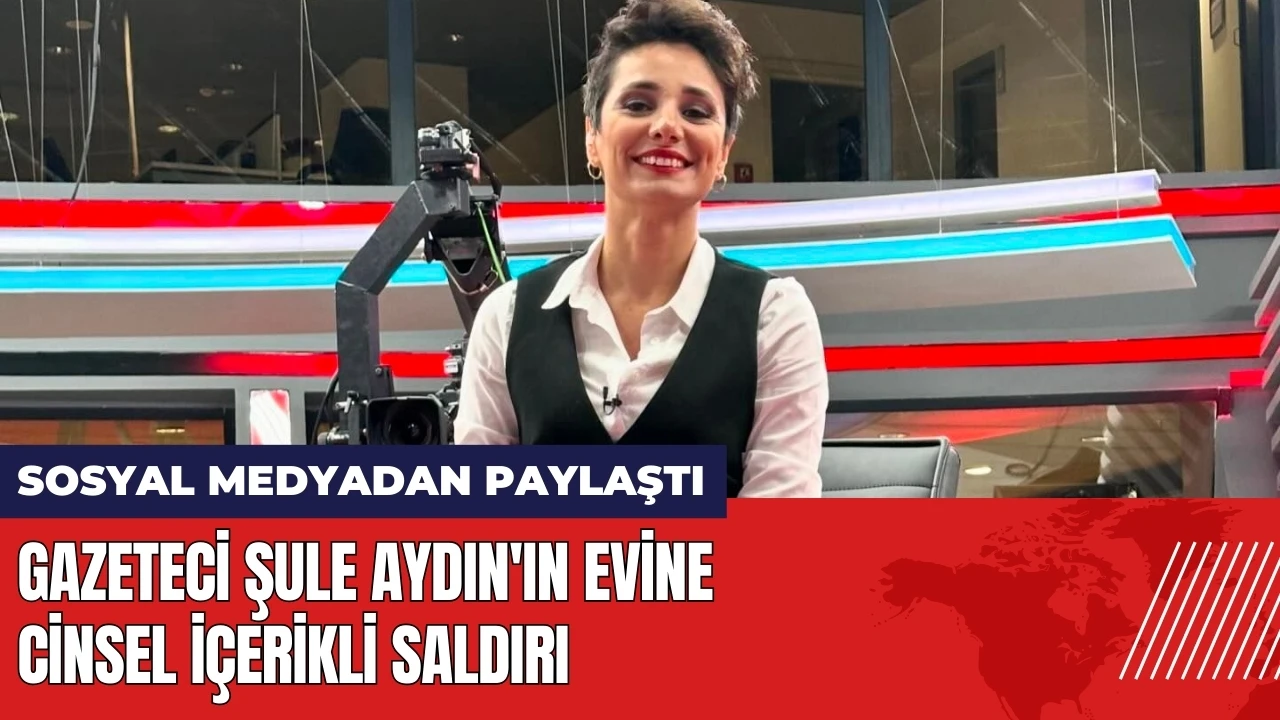 Gazeteci Şule Aydın'ın evine cinsel içerikli saldırı!