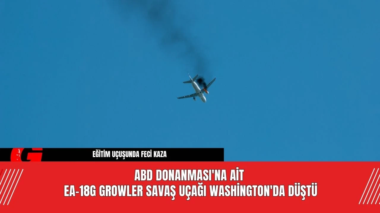 ABD Donanması'na Ait  EA-18G Growler Savaş Uçağı Washington'da Düştü