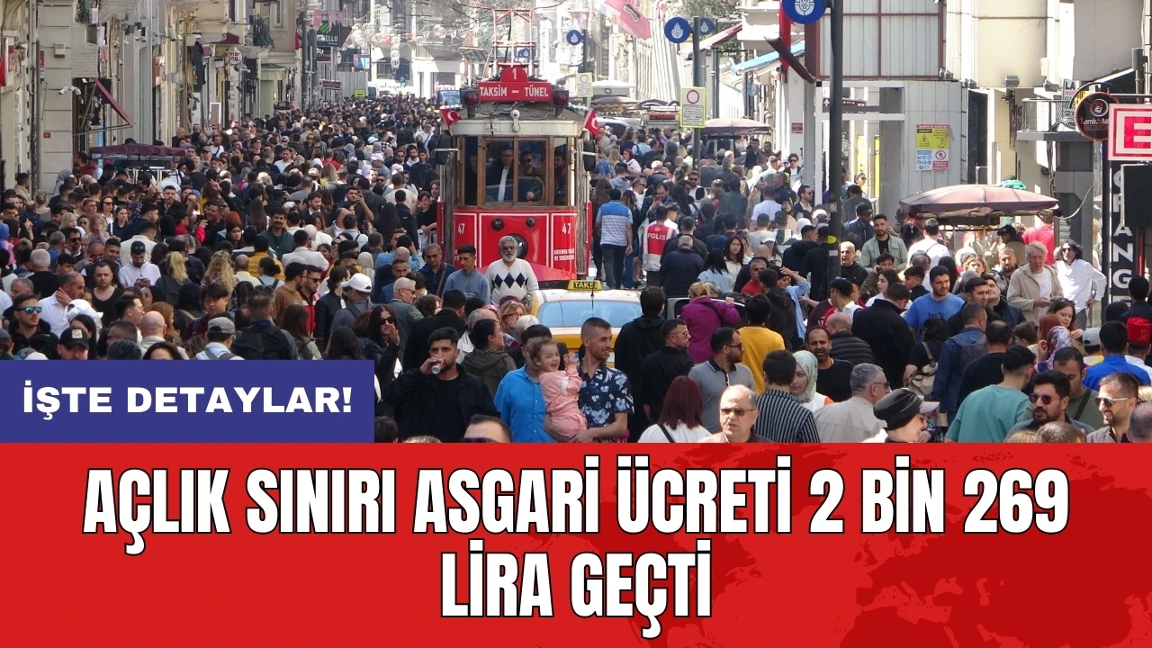 Açlık sınırı asgari ücreti 2 bin 269 lira geçti