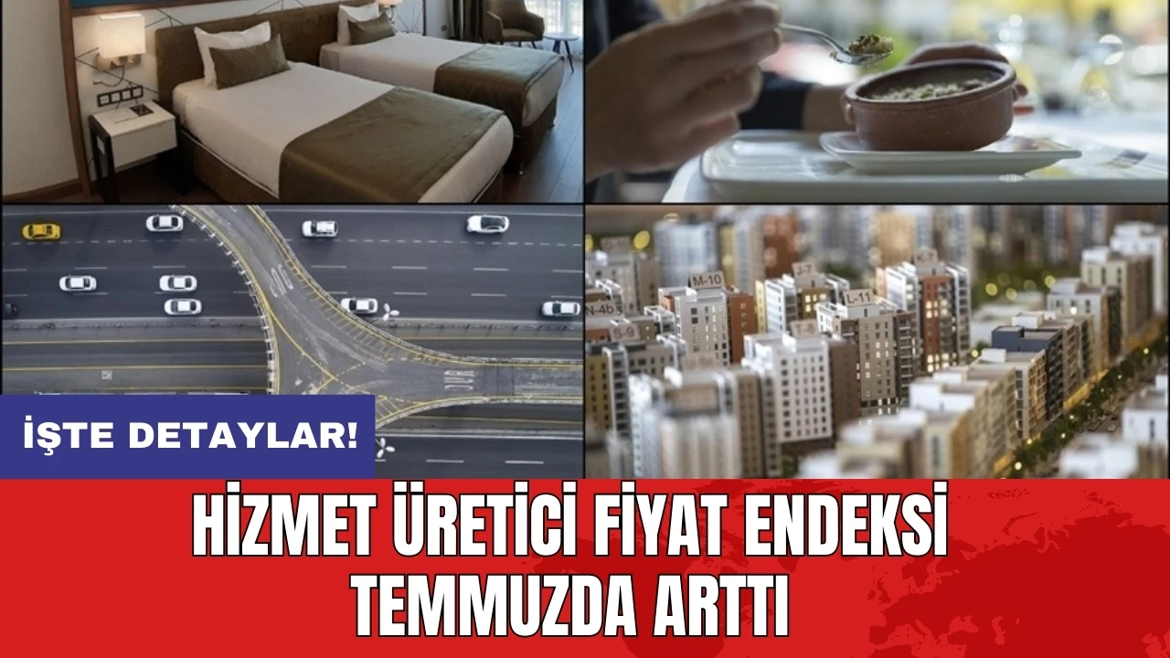 Hizmet Üretici Fiyat Endeksi temmuzda arttı