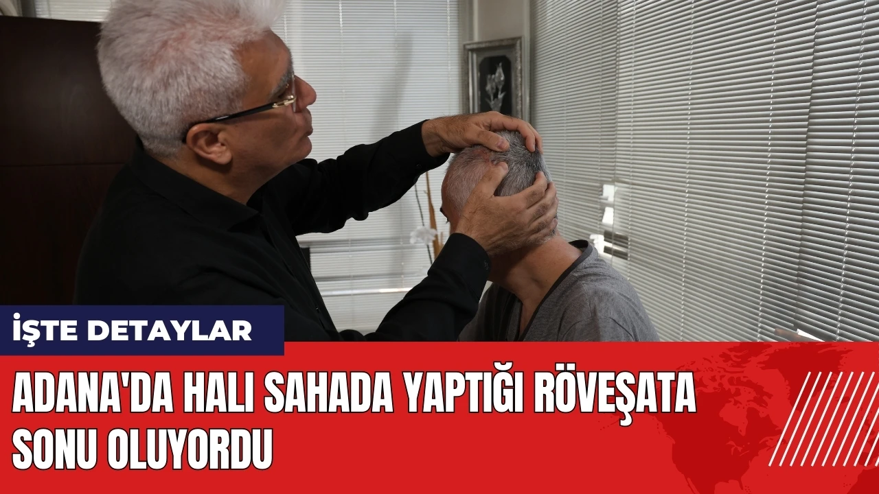 Adana'da halı sahada yaptığı röveşata sonu oluyordu