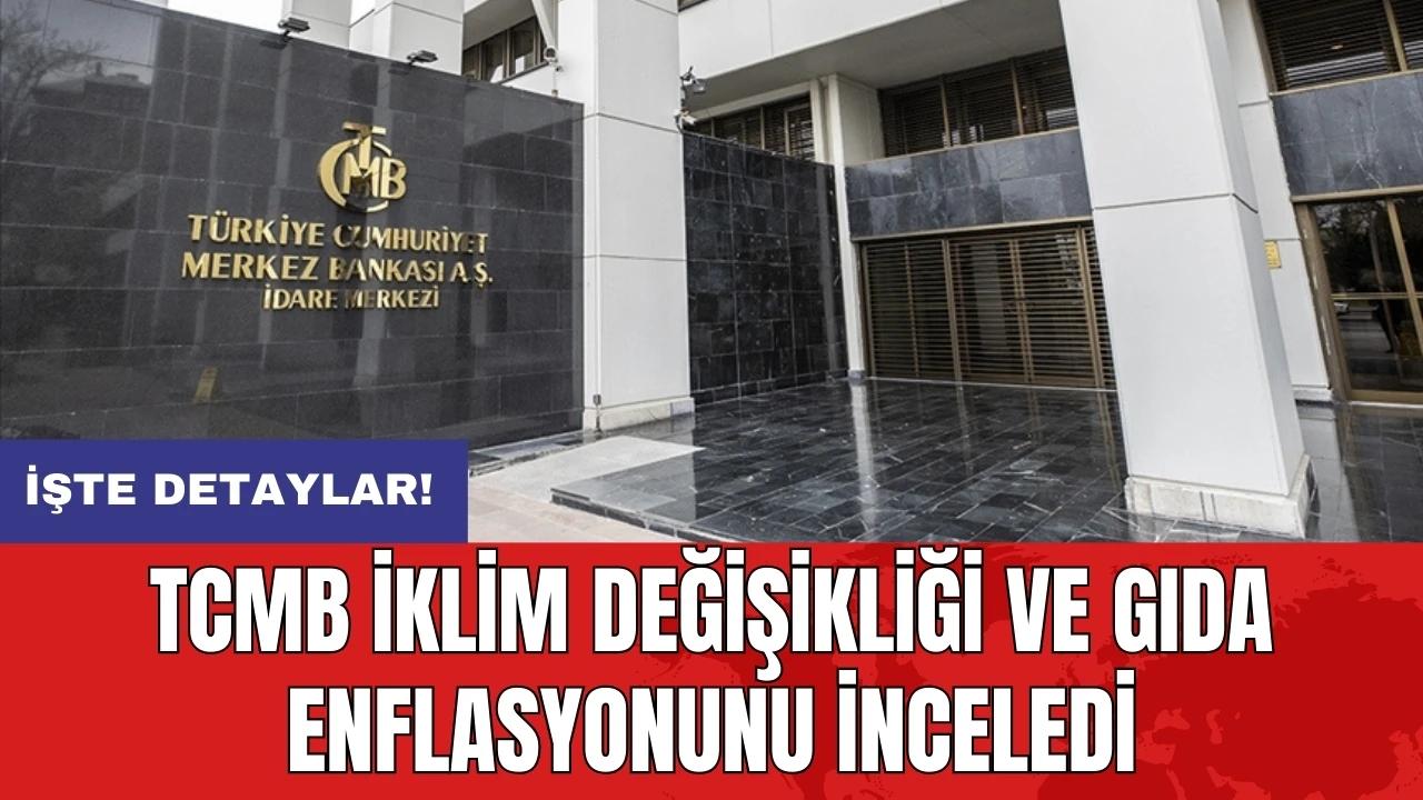 TCMB iklim değişikliği ve gıda enflasyonunu inceledi