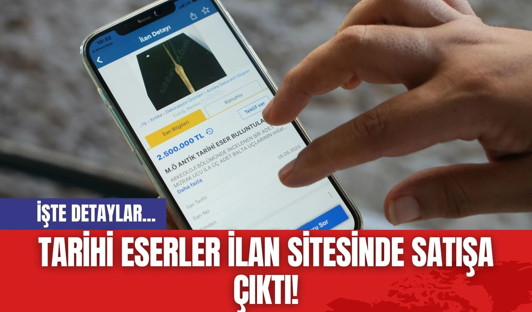 Tarihi Eserler İlan Sitesinde Satışa Çıktı!