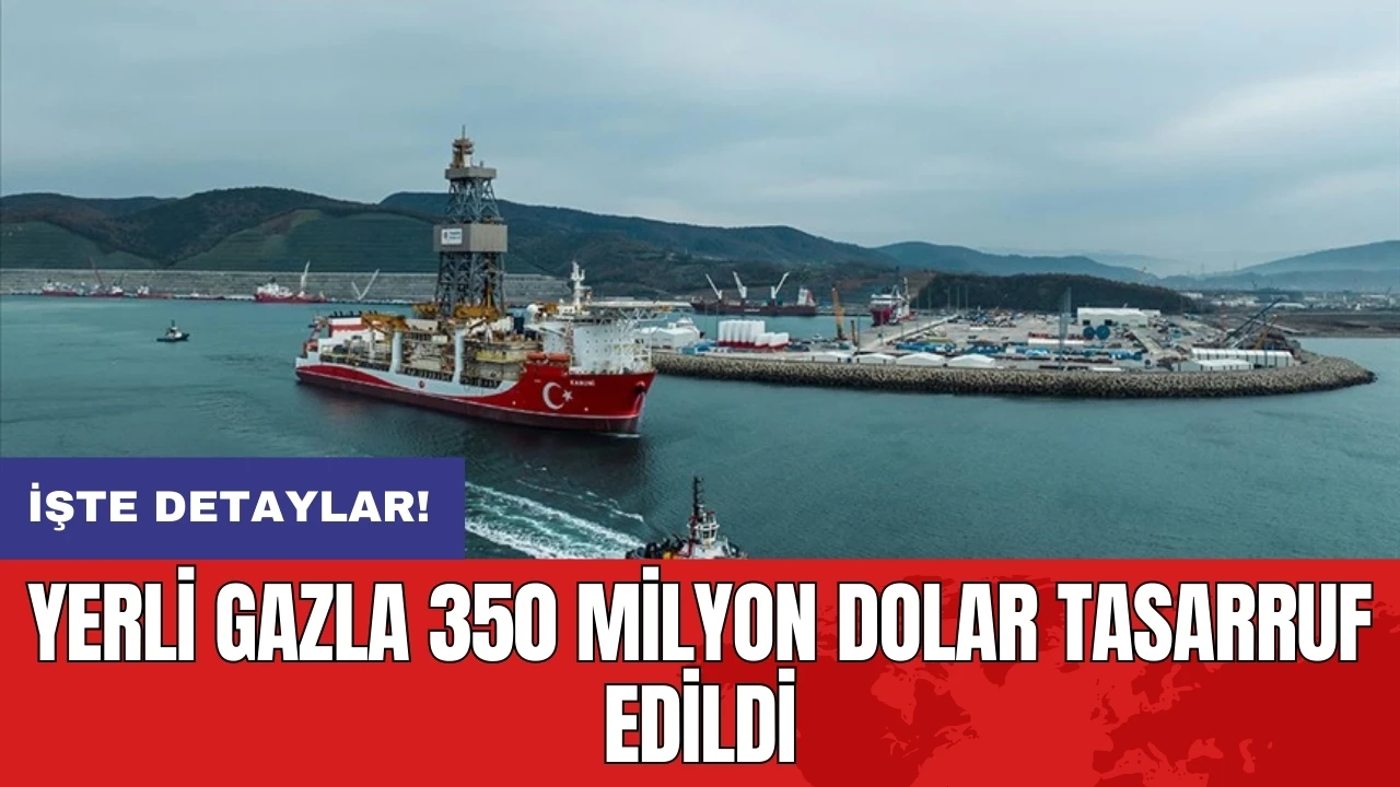 Yerli gazla 350 milyon dolar tasarruf edildi