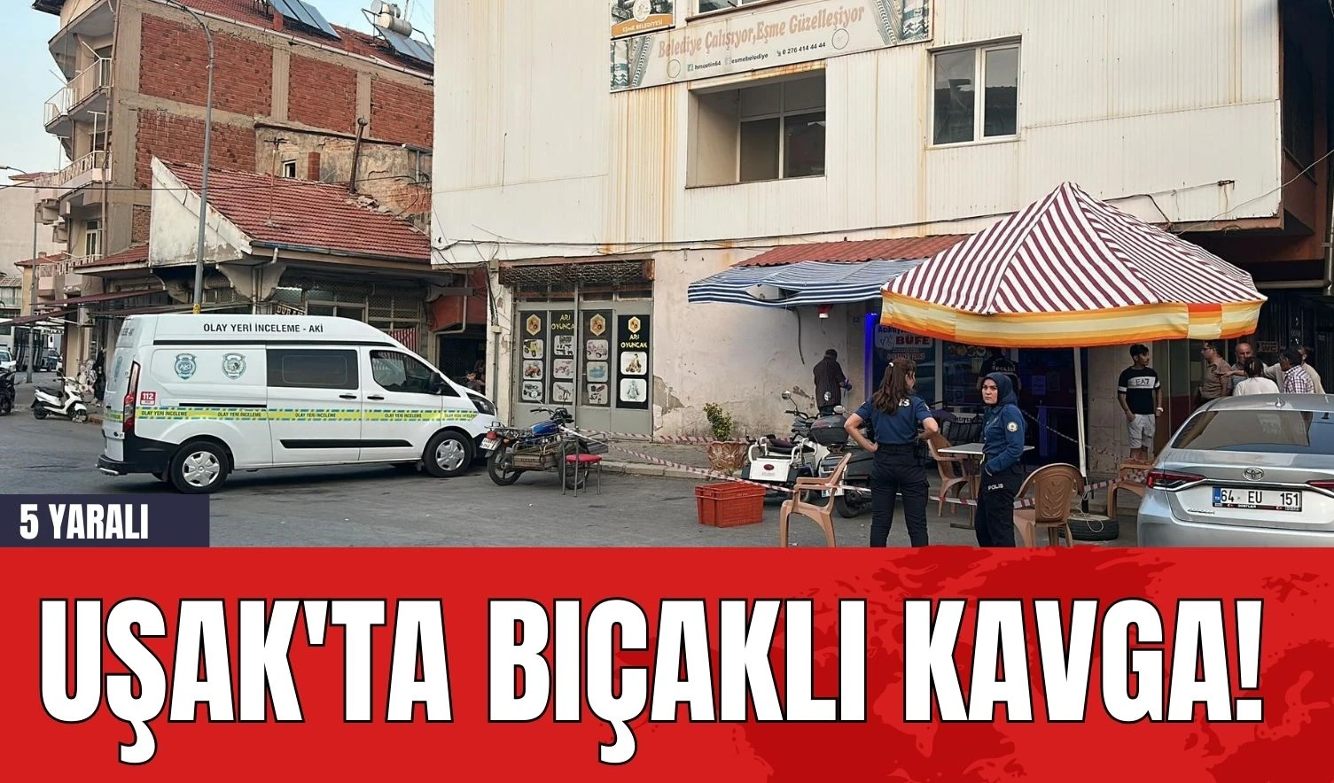 Uşak'ta Bıçaklı Kavga! 5 Yaralı