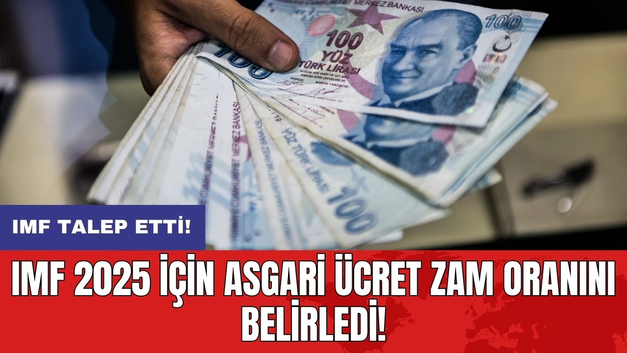 IMF 2025 için asgari ücret zam oranını belirledi!