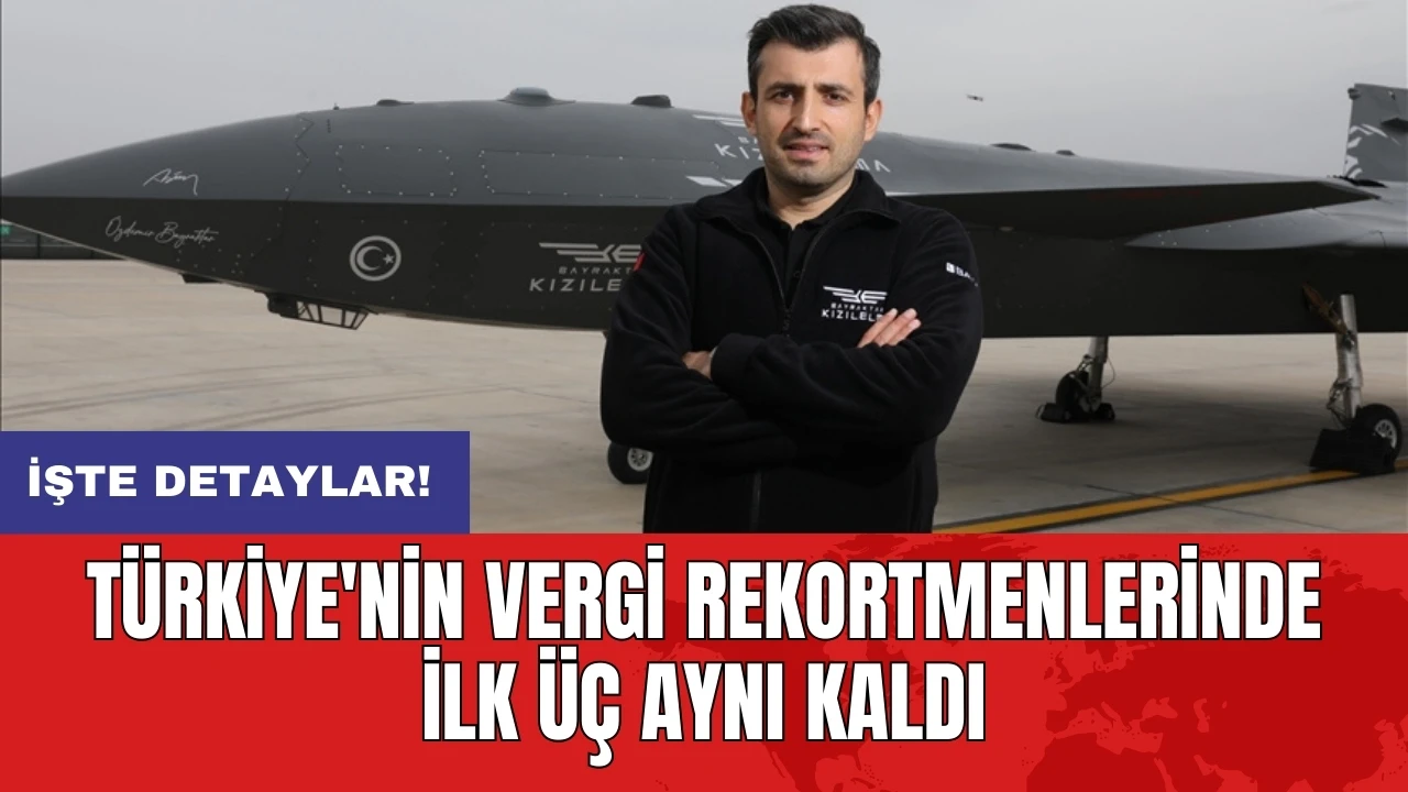 Türkiye'nin vergi rekortmenlerinde ilk üç aynı kaldı