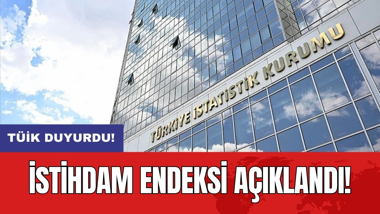 TÜİK duyurdu! İstihdam endeksi açıklandı!