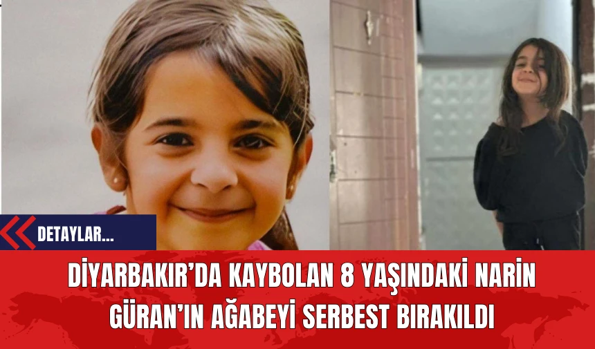 Diyarbakır’da Kaybolan 8 Yaşındaki Narin Güran’ın Ağabeyi Serbest Bırakıldı