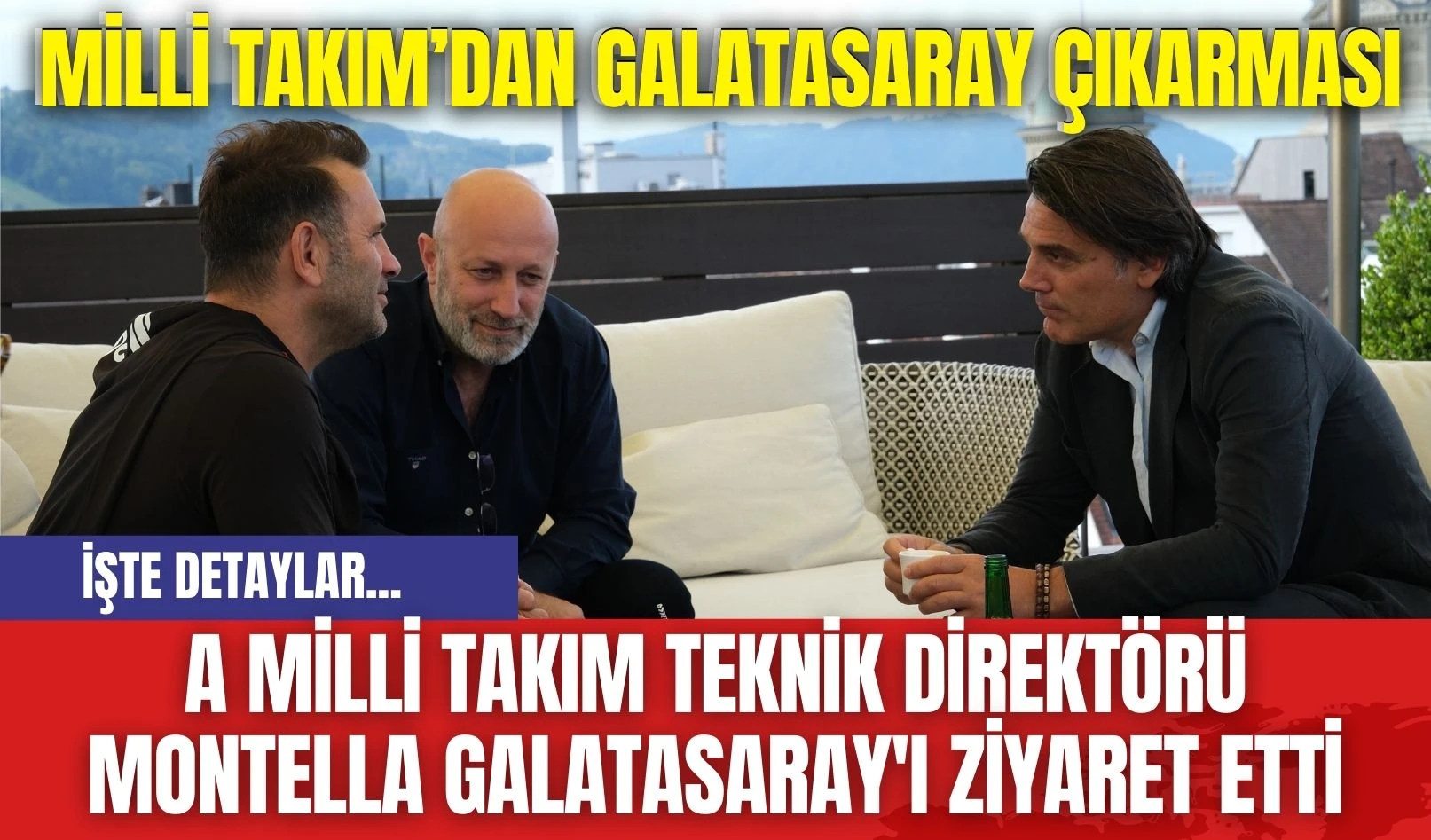 A Milli Takım Teknik Direktörü Montella Galatasaray'ı Ziyaret Etti