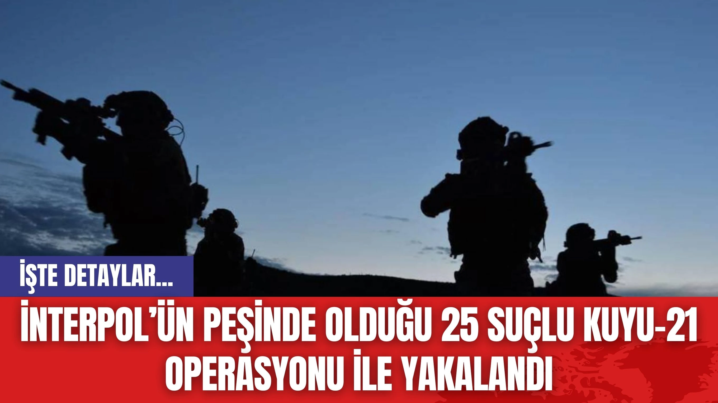 Uluslararası operasyon "Kuyu-21" kapsamında aranan 25 şüpheli 18 ülkenin katılımıyla yakalandı