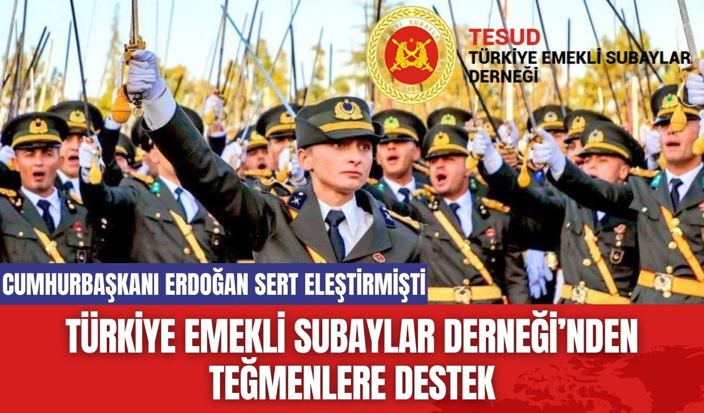 Türkiye Emekli Subaylar Derneği’nden Teğmenlere Destek