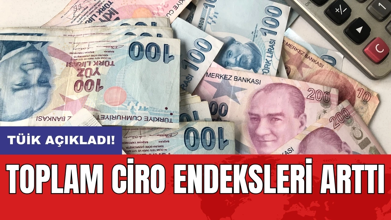 TÜİK açıkladı! Toplam ciro endeksleri arttı