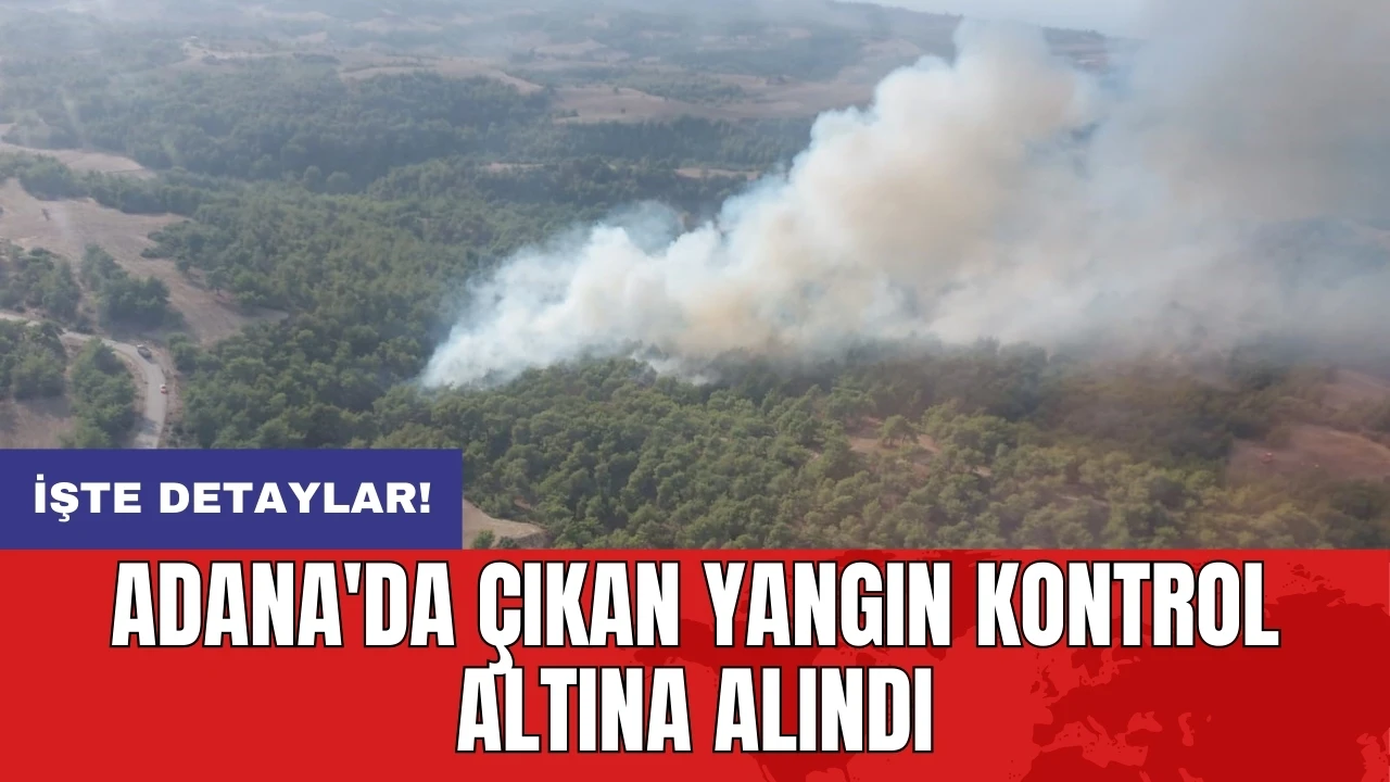 Adana'da çıkan yangın kontrol altına alındı