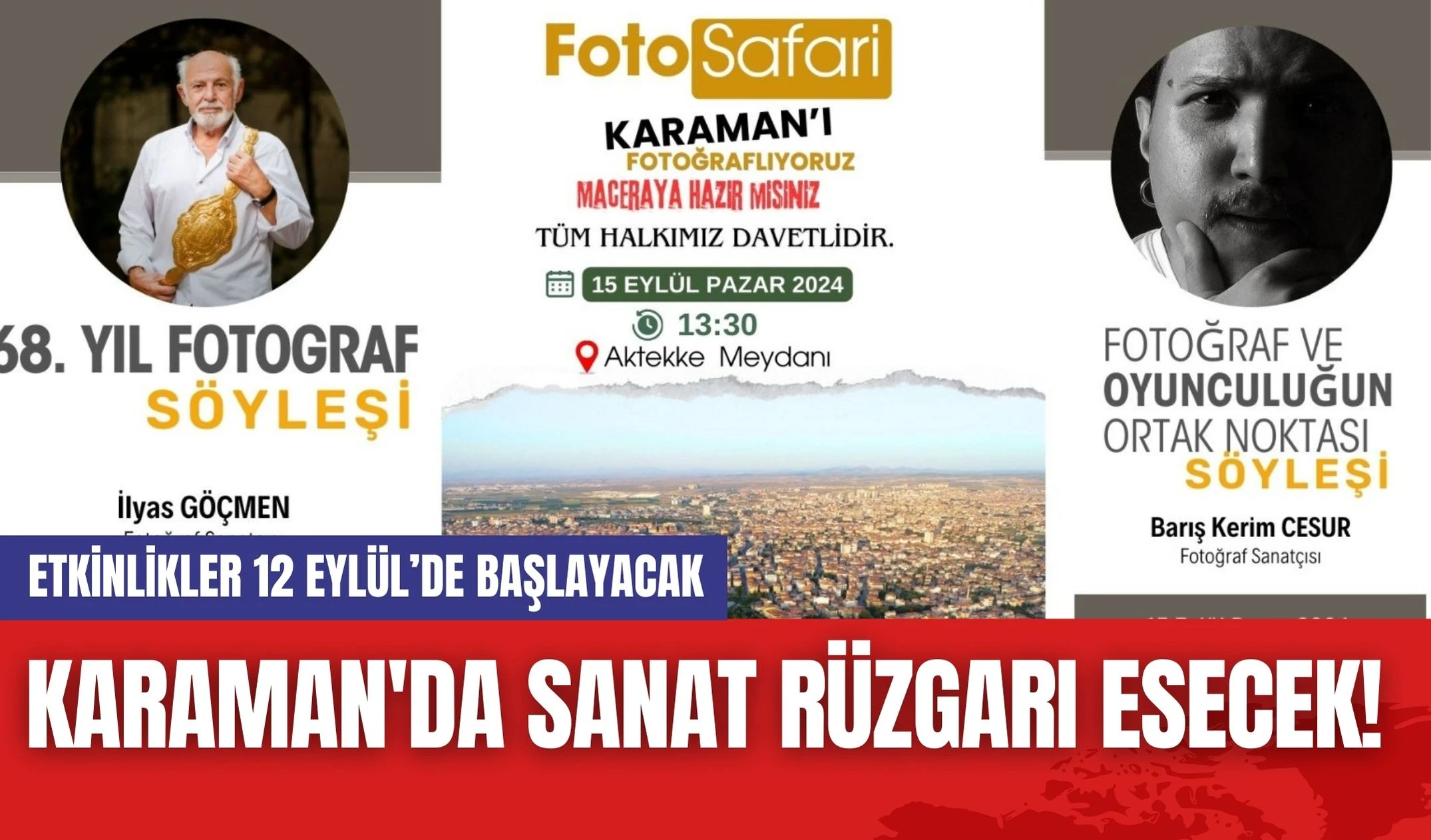 Karaman'da Sanat Rüzgarı Esecek! Etkinlikler 12 Eylül’de Başlayacak