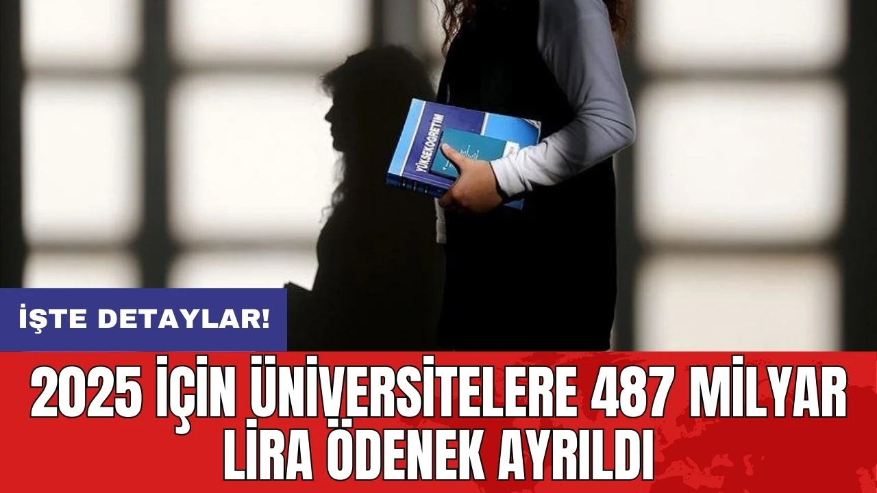 2025 için üniversitelere 487 milyar lira ödenek ayrıldı