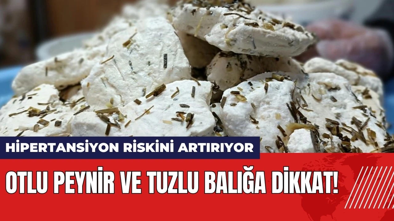 Otlu peynir ve tuzlu balığa dikkat! Hipertansiyon riskini artırıyor