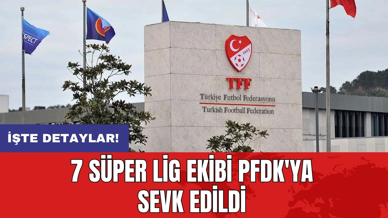 7 Süper Lig ekibi PFDK'ya sevk edildi