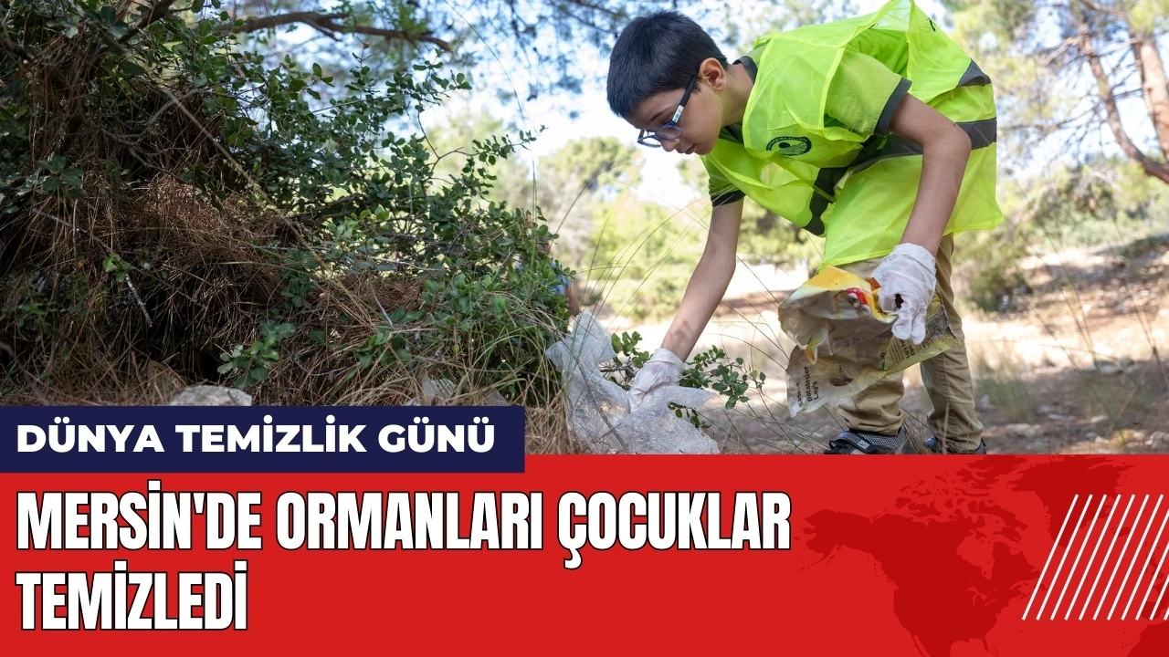 Dünya Temizlik Günü: Mersin'de ormanları çocuklar temizledi