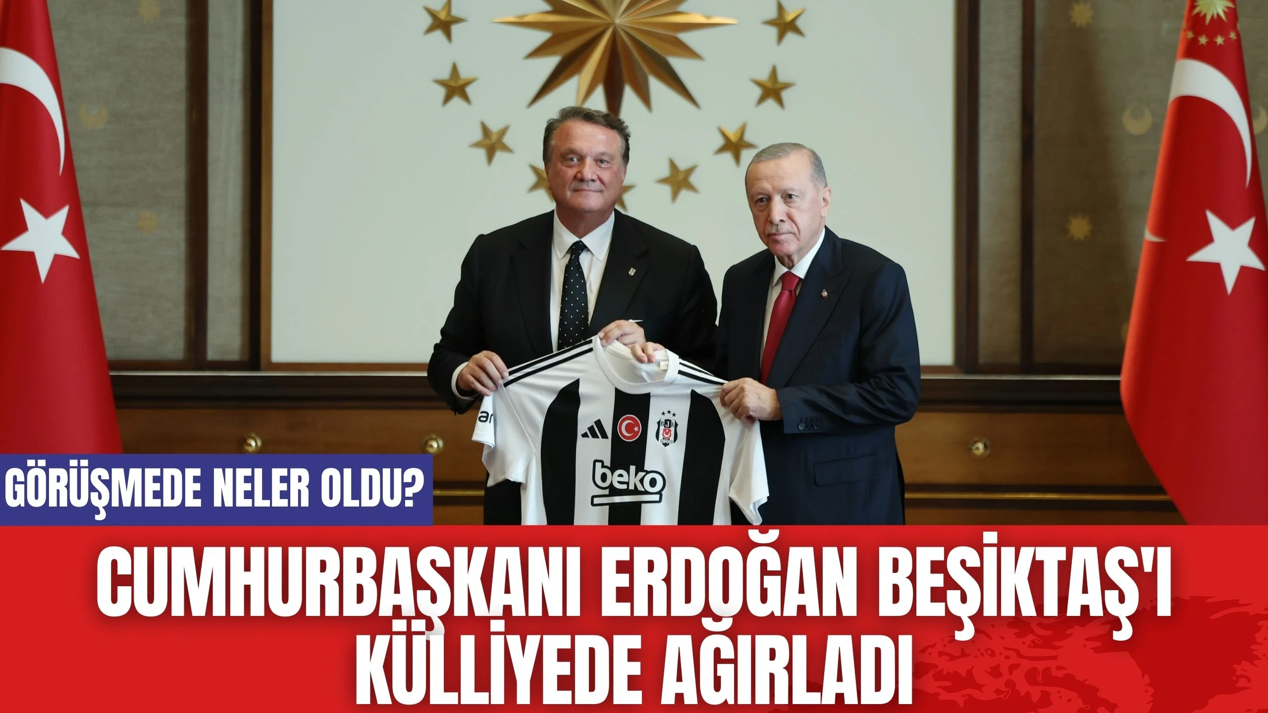 Cumhurbaşkanı Erdoğan Beşiktaş'ı külliyede ağırladı