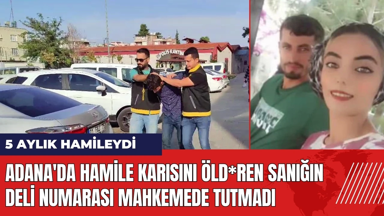 Adana'da hamile karısını öld*ren sanığın deli numarası işe yaramadı