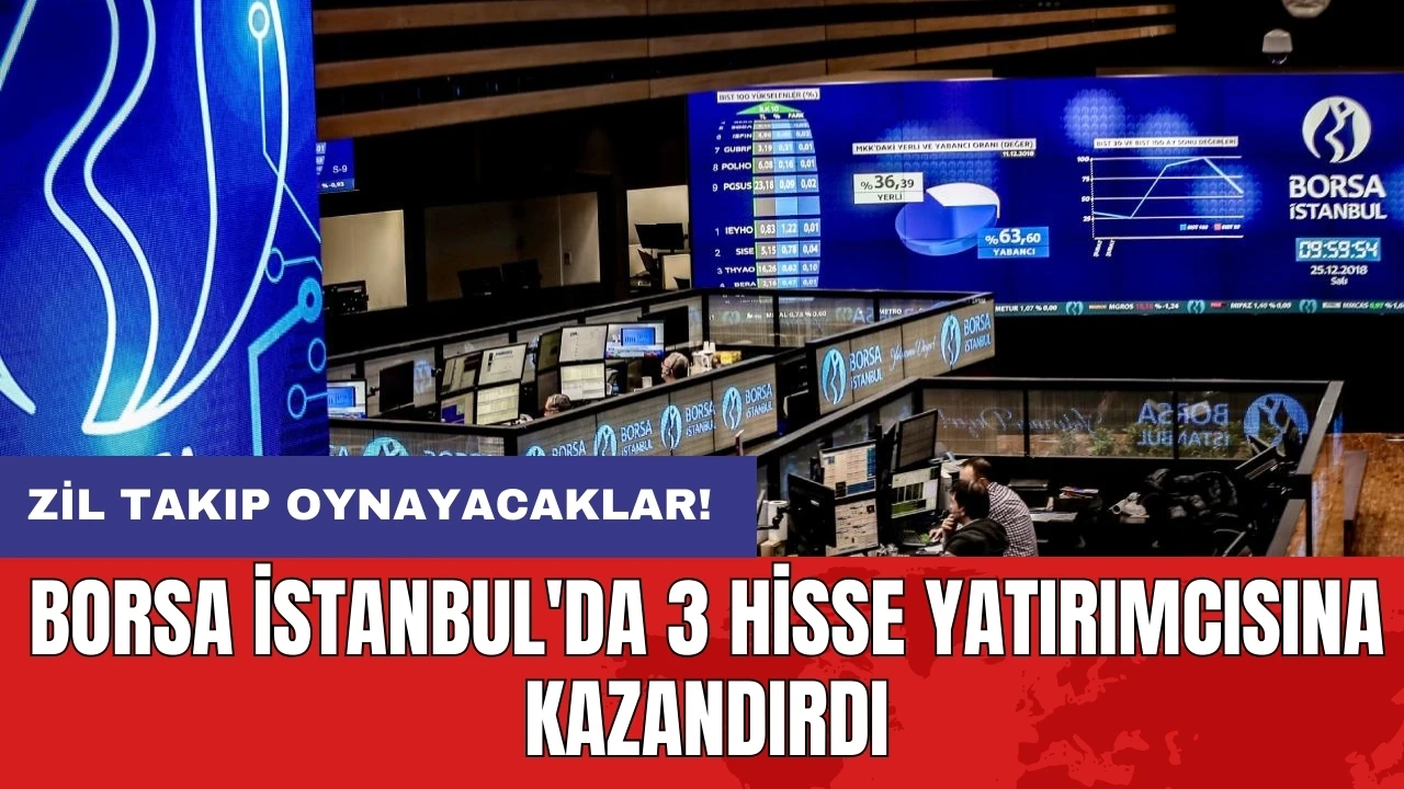 Borsa İstanbul'da 3 hisse yatırımcısına kazandırdı