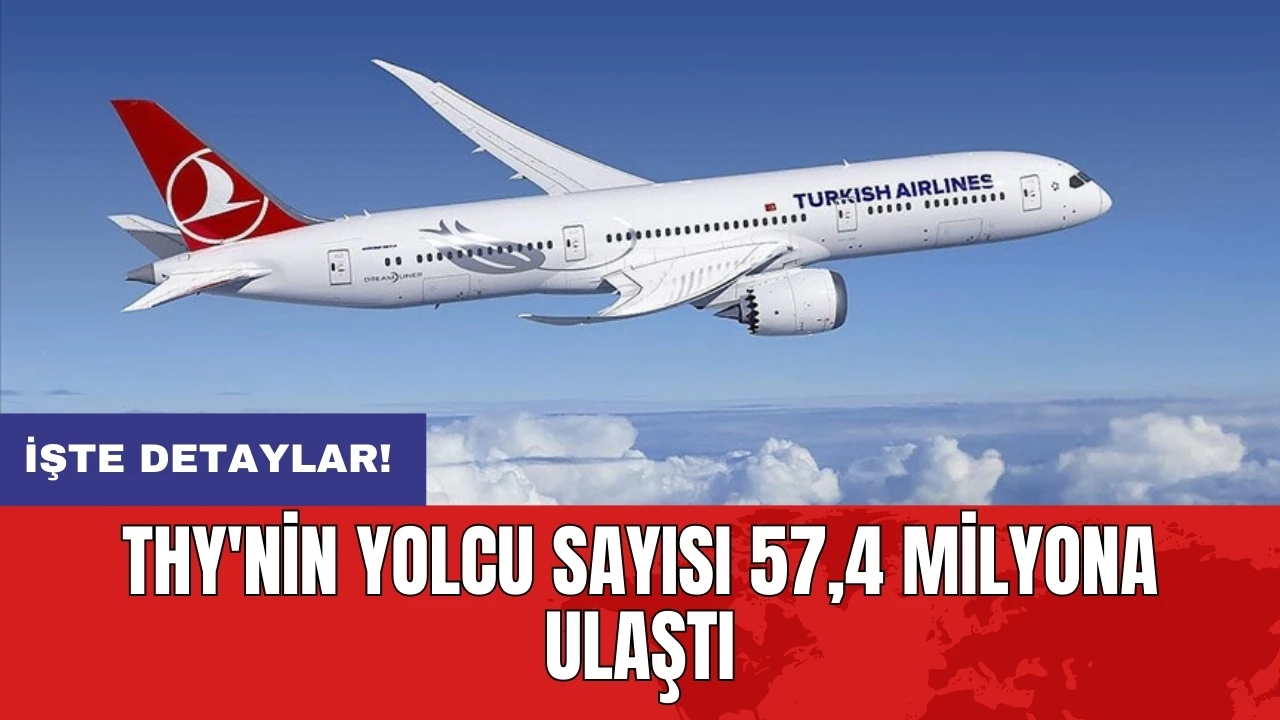 THY'nin yolcu sayısı 57,4 milyona ulaştı