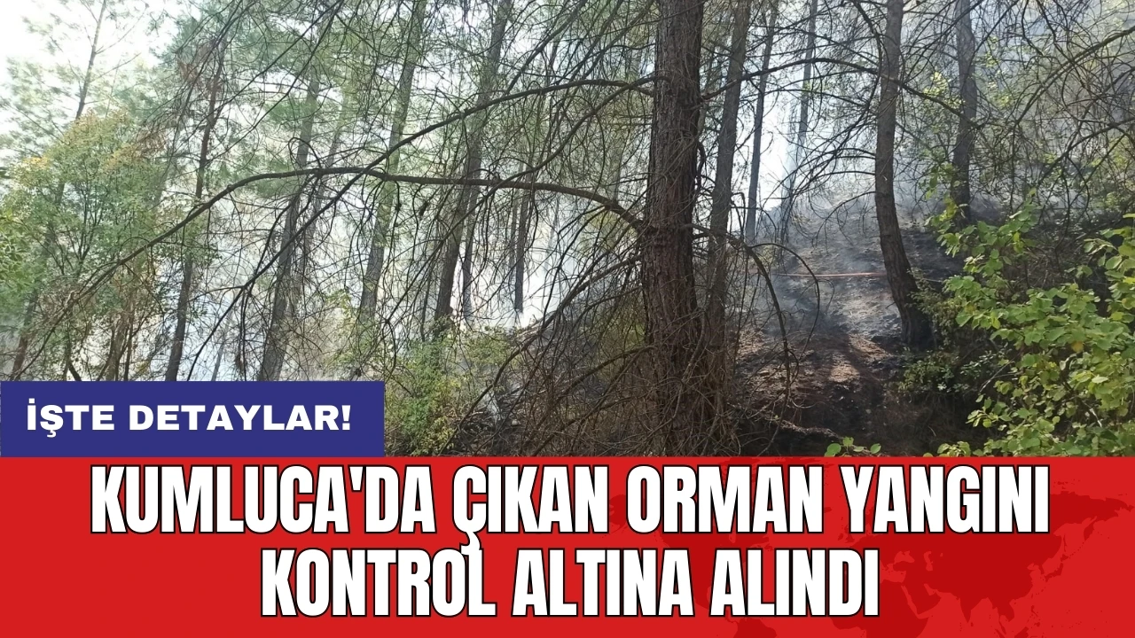 Kumluca'da çıkan orman yangını kontrol altına alındı