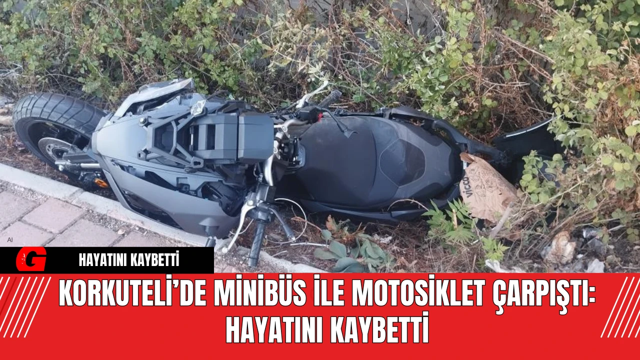 Korkuteli’de Minibüs ile Motosiklet Çarpıştı: Hayatını Kaybetti