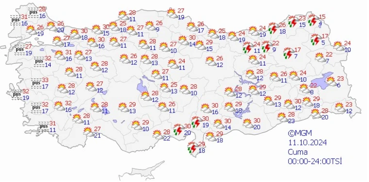 Meteoroloji uyardı: Hangi illerde yağış var? 11 Ekim 2024 hava durumu